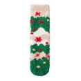 thumbnail image 3 of Womens Christmas Fuzzy Socks Soft Coral Fleece Holiday Crew Socks Warm Cozy Winter Home Sleeping Socks One Size, 3 of 6