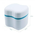 thumbnail image 2 of Strong Denture Case, Denture Brush Retainer Case, Denture Bath Cup, Dentures Container with Basket Denture Holder, Retainer Cleaning Box (Random Color), 2 of 6