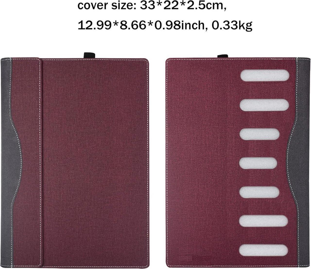 Protective Case Cover for Hp Pavilion X360 Convertible 14-dy Laptop 14t-ek 14-ek 2-in-1 [Not Other Models] Notebook Sleeve Computer Bag Protective PU Leather Shell