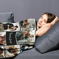 thumbnail image 5 of Custom Photo Blanket for Couples, Personalized Fleece Throw Blankets, Flannel Picture Blanket, Gifts for Husband/Wife/Girlfriend/Boyfriend, Birthday Valentines 30" W x 40" L, 5 of 6