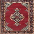 thumbnail image 1 of Ahgly Company Indoor Square Traditional Dark Almond Brown Persian Area Rugs, 8' Square, 1 of 6