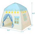 thumbnail image 2 of Princess Castle Play Tent, Large Fairy Playhouse for Kids, Girls Castle Tent Gift Toys, Indoor/Outdoor Game House Blue, 2 of 8