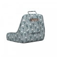thumbnail image 2 of Flowers Reading Pillow Cover, Classic Garden Style Blooming Tulips on Polka Dots Feminine Flora, Unstuffed Printed Bed Rest Case from Soft Fabric, XL Size, Pale Blue Dark Teal, by Ambesonne, 2 of 4