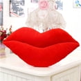 thumbnail image 2 of Hvmvliv 23in Lip Pillow Lips Plush Toys Couch Throw Pillow Large Size Soft Lips Pillow for Valentine'S Day Gift Red, 2 of 5