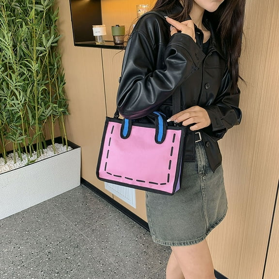 Weloille 2D Bag with High Appearance and Stylish Women's Crossbody Cute Portable Commuting Shoulder Bag