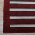 thumbnail image 6 of Rugsotic Carpets Hand Knotted Wool Area Rug 5'x8' Red Brown Contemporary Rectangle Indoor Rug for Living Room, Bedroom Antimicrobial L00904, 6 of 9