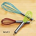 thumbnail image 2 of Miles Kimball Silicone Stainless Steel Food Tongs, 7 inch, Set Of 3, 2 of 3