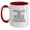 White/Red, variant on Funny Concierge Gifts from Friends for Concierge, Officially The World's Coolest Concierge Quote Two Tone Coffee Mug, Christmas Unique Gifts