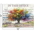 thumbnail image 2 of Vintage In This Office Wall Decor Positive Quotes Poster Colorful Tree Canvas Prints Motivational Wall Art for Home Office Workplace Desk Decoration Aesthetic Framed Inspiring Gifts 12x16inch, 2 of 6