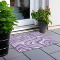 thumbnail image 6 of Addison Rugs Chantille Indoor/Outdoor Transitional Swirls Lavender Washable Rectangle Rug, 1'8" x 2'6", 6 of 6