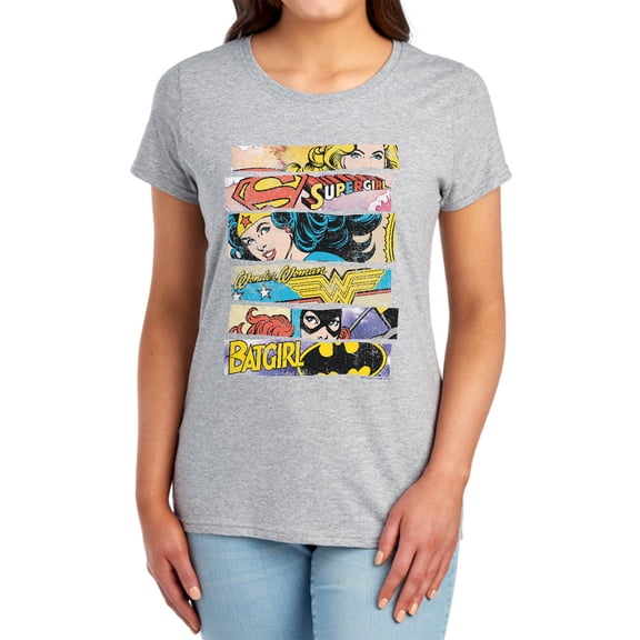 DC Three of A Kind Women's T Shirt, Athletic Heather, Small