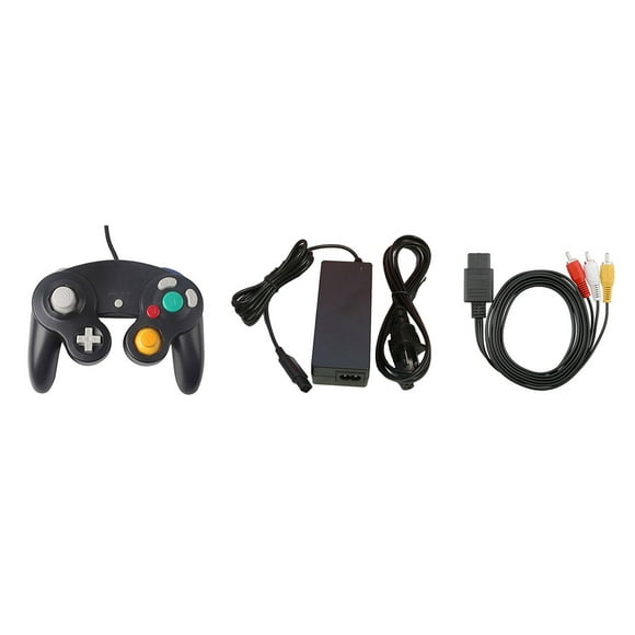 Gamecube Parts Bundle - Controller, Power Adapter, and AV Cable - by Mars Devices