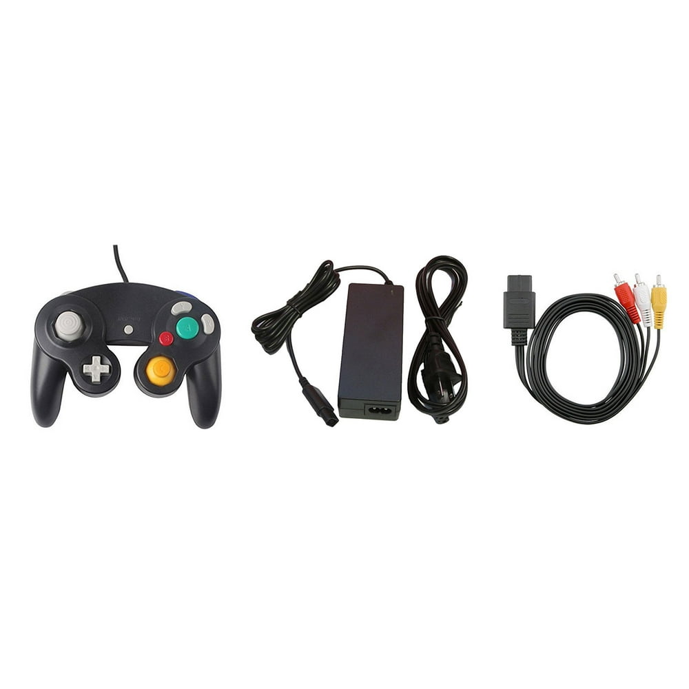 Gamecube Parts Bundle Controller, Power Adapter, and AV Cable by Mars Devices