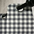 thumbnail image 3 of Ambesonne Checkered Grommet Curtain, Sketchy Diagonal Stripes, 50" x 120", White Charcoal Grey, 3 of 6