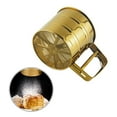 thumbnail image 2 of Grandest Birch Handheld Flour Sieve Cup Convenient Stainless Steel Golden Color Flour Sifter for Baking Handheld Anti-rust Anti-co, 2 of 8