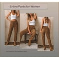 thumbnail image 5 of Eytino Women's Pants Elastic Waist Drawstring Pants Casual Corduroy Pants for Wome Lounge Pants with Pockets Loose Comfy Trousers Camel M, 5 of 10