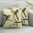 thumbnail image 3 of Orinice Birds Tree Branch Leaves Graphic Decorative Cushion Throw Pillow Cover 22x22in, 3 of 5