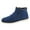 Blue, variant on WEAIXIMIUNG Mens Boots Black Fashion Winter Men Snow Boots Round Toe Flat Bottom Non Side Zipper Suede Warm
