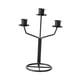 thumbnail image 2 of Candelabro cónico, candelabro de 3 brazos, candelabro de Metal para fiesta, soporte para velas para comedor, día de San Valentín, mantel, boda Negro, 2 of 9