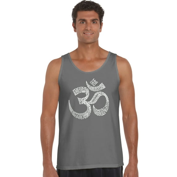 LA Pop Art Men's Word Art Tank Top - Poses OM