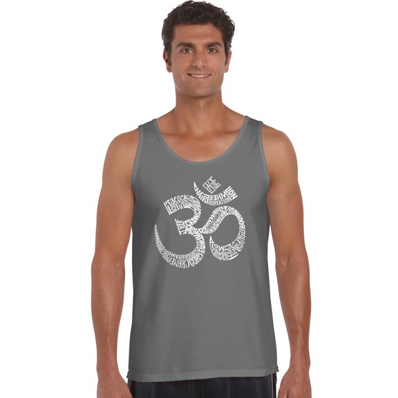 LA Pop Art Men's Word Art Tank Top - Poses OM