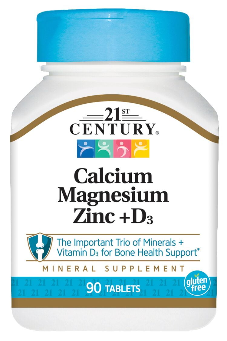 21st Century Cal Mag Zinc plus D Vitamin - 90 Tablets
