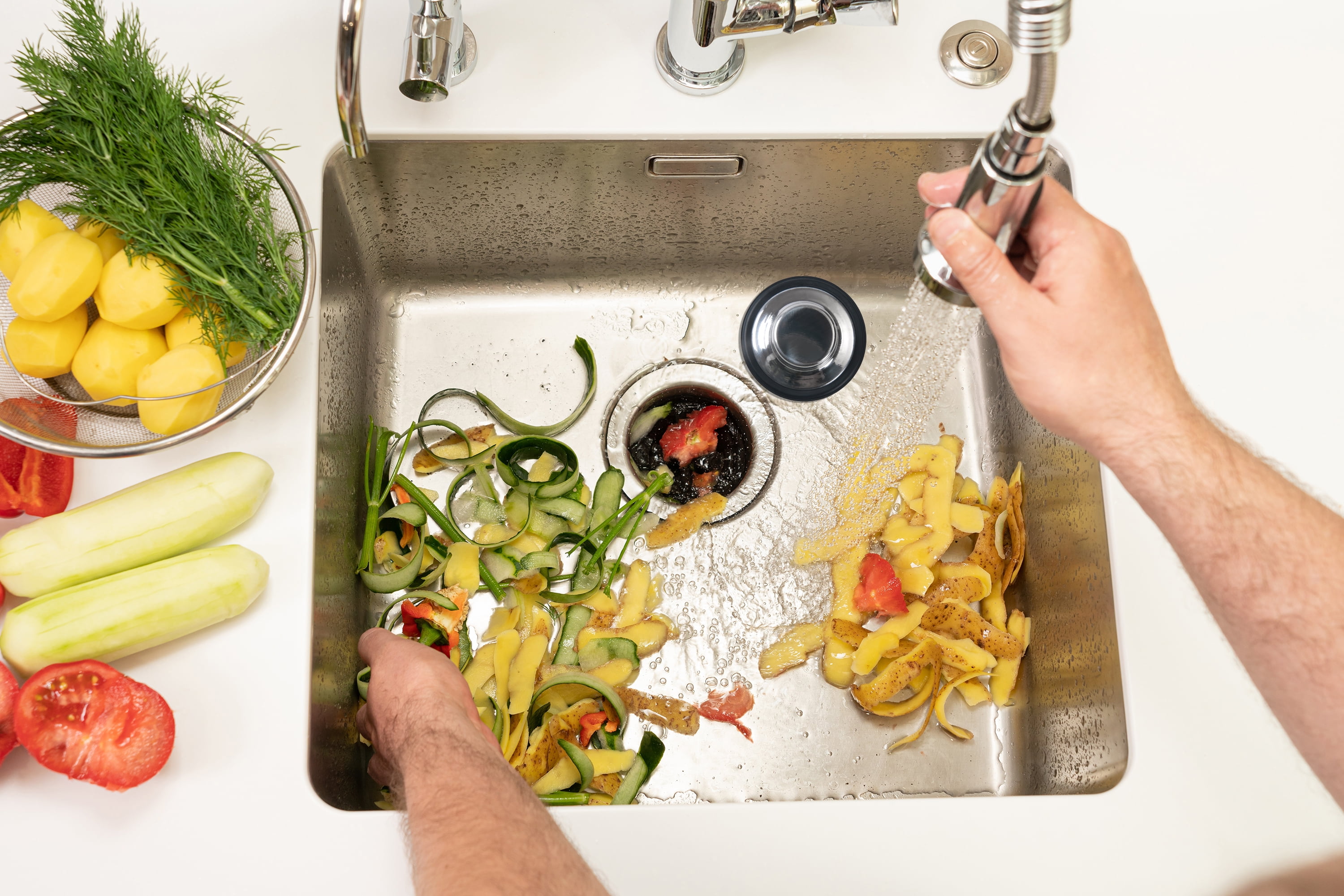 Mainstays Stainless Steel Garbage Disposal and Sink Stopper Silver