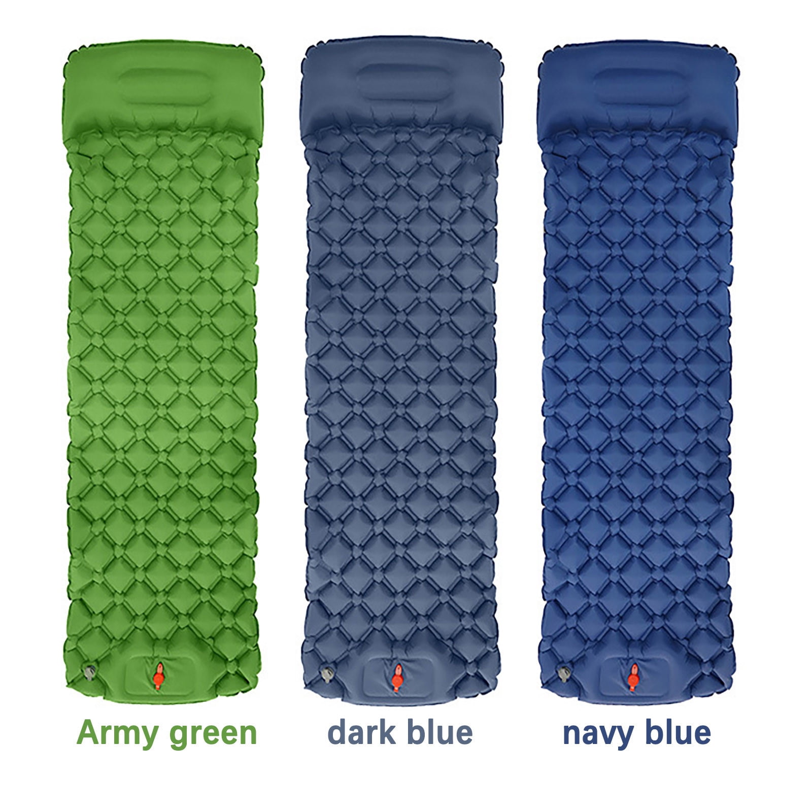 Thick Foam Self-Inflating Camping Sleeping Pad, Portable Travel Air Mattress with Built-in Pump, Lightweight Car Tent Bed Includes 1 Towel for Outdoor Trips
