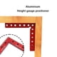 thumbnail image 2 of Riwesomey Regla de ángulo de 90 grados, abrazadera de fijación de aleación de aluminio DIY, reglas de esquina, accesorio auxiliar, abrazadera, Medidores de medidas dimensionales, 2 of 6