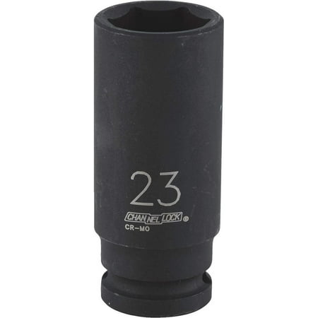 

Channellock 1/2 Drive 23 mm 6-Point Deep Metric Impact Socket