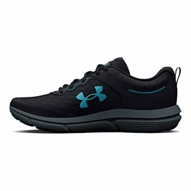 Under Armour Chaussure de Course pour Homme Charged Assert 10, (003) Noir/noir/bleu Surf, 10.5