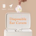thumbnail image 4 of Qarigey 300 Uds protectores de oído transparentes impermeables orejeras protector protector elástico portátil telescópico cubierta de Cuidado del cabello, 4 of 6