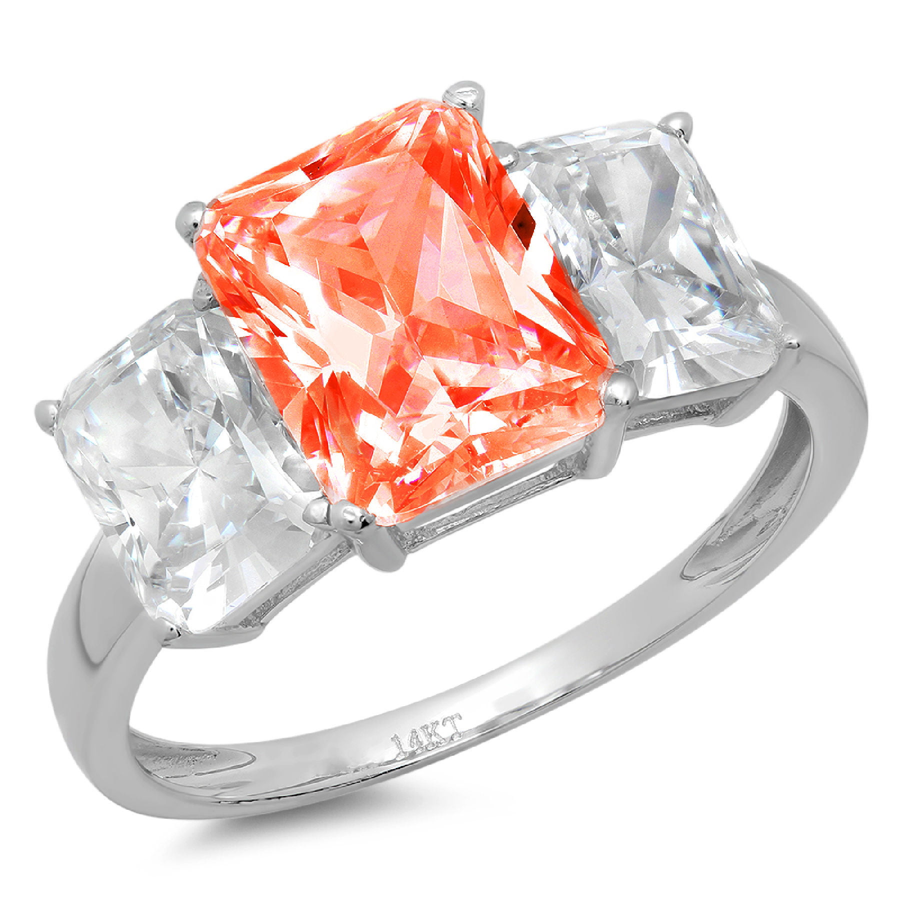 Details about   1.50 ct Marquise Cut Red CZ Wedding Bridal Statement Ring Real 14k Rose Gold 