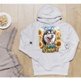 thumbnail image 5 of Siberian Husky Hello Summer Sunshine Sunflowers Spring Retro Vintage Hoodie Unisex Merch Hoodies Husky Dog Lover Gifts - 00008, 5 of 6