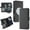 Black, variant on Phone Case for iPhone 17 Pro Max,PU Split Compatible with MagSafe Folio Flip Wallet Card Bag Magnetic Clasp Protective Phone Cover
