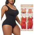 thumbnail image 5 of MANIFIQUE Plus Size Women's Seamless Shapewear Bodysuit Tummy Control Body Shaper Waist Snatching Body Suit, 5 of 7