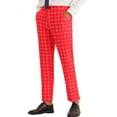 thumbnail image 4 of INSPIRE CHIC Plaid Pants for Men's Slim Fit Business Checked Printed Dress Chino Trousers, 4 of 4