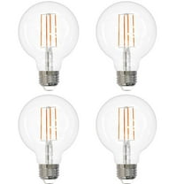 Sunshine Lighting  Sunlite LED G25 Edison Globe Light Bulb - E26 Base - 8.5W - 800 Lumens - 27K - Soft White - Pack of 4