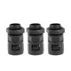 thumbnail image 1 of Conector de tubo de onda de plástico negro para tubo corrugado AD13 3Pcs, 1 of 4