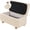 Beige, variant on 2 Piece Stretch Storage Ottoman Cover, Rectangle Ottoman Slipcover with Storage Lid Cover Footstool Bench Cover Non Slip Footrest Stool Furniture Protector (Beige,X-Large)