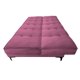 thumbnail image 4 of Sofa Cama Reclinable El Bazar Store Zeus Rosa Terciopelo Futon 3 posiciones Abotonado Sala, 4 of 5