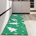thumbnail image 4 of Green Christmas Tree Pattern Kitchen Rug Mat,Kitchen Runner Rugs Non Skid Washable,Decorative Kitchen Floor Mats for Kitchen,Sink,Laundry,17"X47", 4 of 5