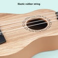 thumbnail image 6 of 14" Kids Ukulele Guitar - 4 Nylon String Mini Guitar for Beginners, Brown Plastic Ukulele with Pick & Songbook - Musical Instrument for Toddlers & Children Ages 3+, 6 of 7