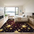 thumbnail image 3 of ODIKA 4'x6' Machine Washable Non-Slip Area Rug, Graphic Burgundy High Traffic Rug, Red, 1295364, 3 of 7
