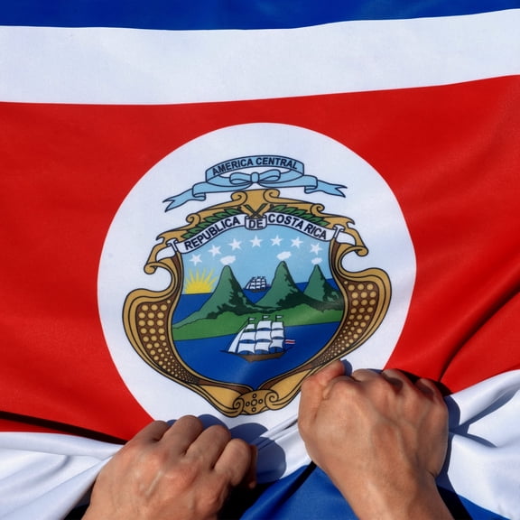 Anley 3' x 5' Rip-Proof Technology Double Sided 3-Ply Costa Rica Flag - the Republic of Costa Rica Flags