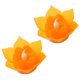 thumbnail image 2 of EeaseMX 2 lámparas LED electrónicas de loto con forma de Buda, velas de flores sin llama (naranja), 2 of 8