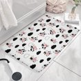 thumbnail image 3 of White Cow Cloud Pattern Flannel Non Slip Door Rugs,Washable Door Mats Indoor,Decorative Door Mats,Dirt-Resistant and Absorbent Doormat for Entrance,Bedroom,Kitchen,Bathroom,31.5x17in(80x43cm), 3 of 4