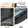thumbnail image 5 of 70"Heavy Duty 600D BBQ Grill Cover Outdoor Waterproof Barbecue Cover for Weber, Brinkmann, Charmglow, Jennair, Uniflame, Lowes Black, 5 of 7