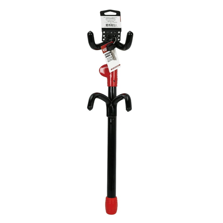 2 pack) Hyper Tough Universal Steering Wheel Lock Anti-Theft
