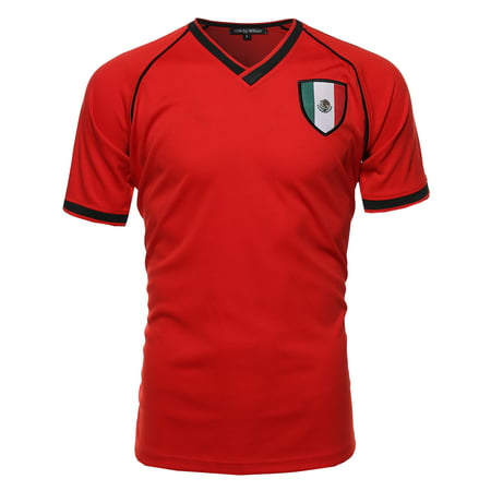 FashionOutfit Men's USA Soccer Jersey Shirt (Best Soccer Jerseys 17 18)